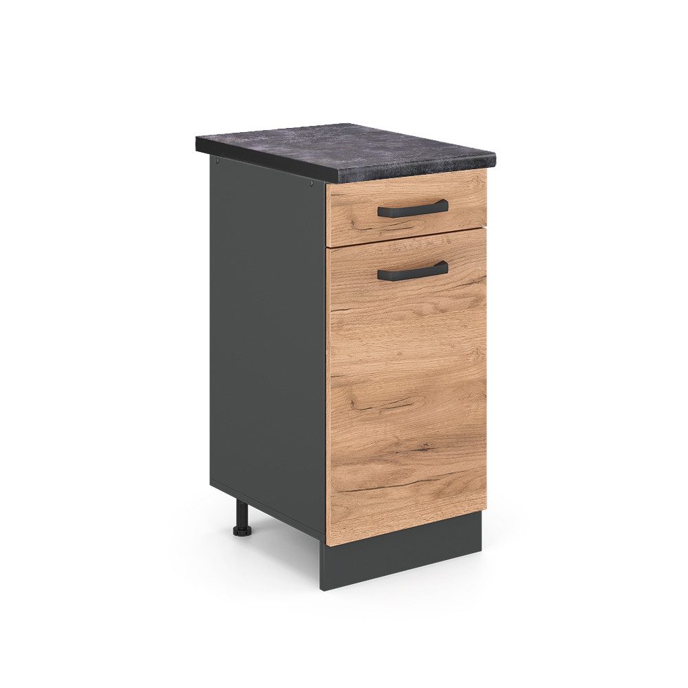 Vicco Unterschrank R-Line, Goldkraft Eiche/Anthrazit, 40 günstig online kaufen
