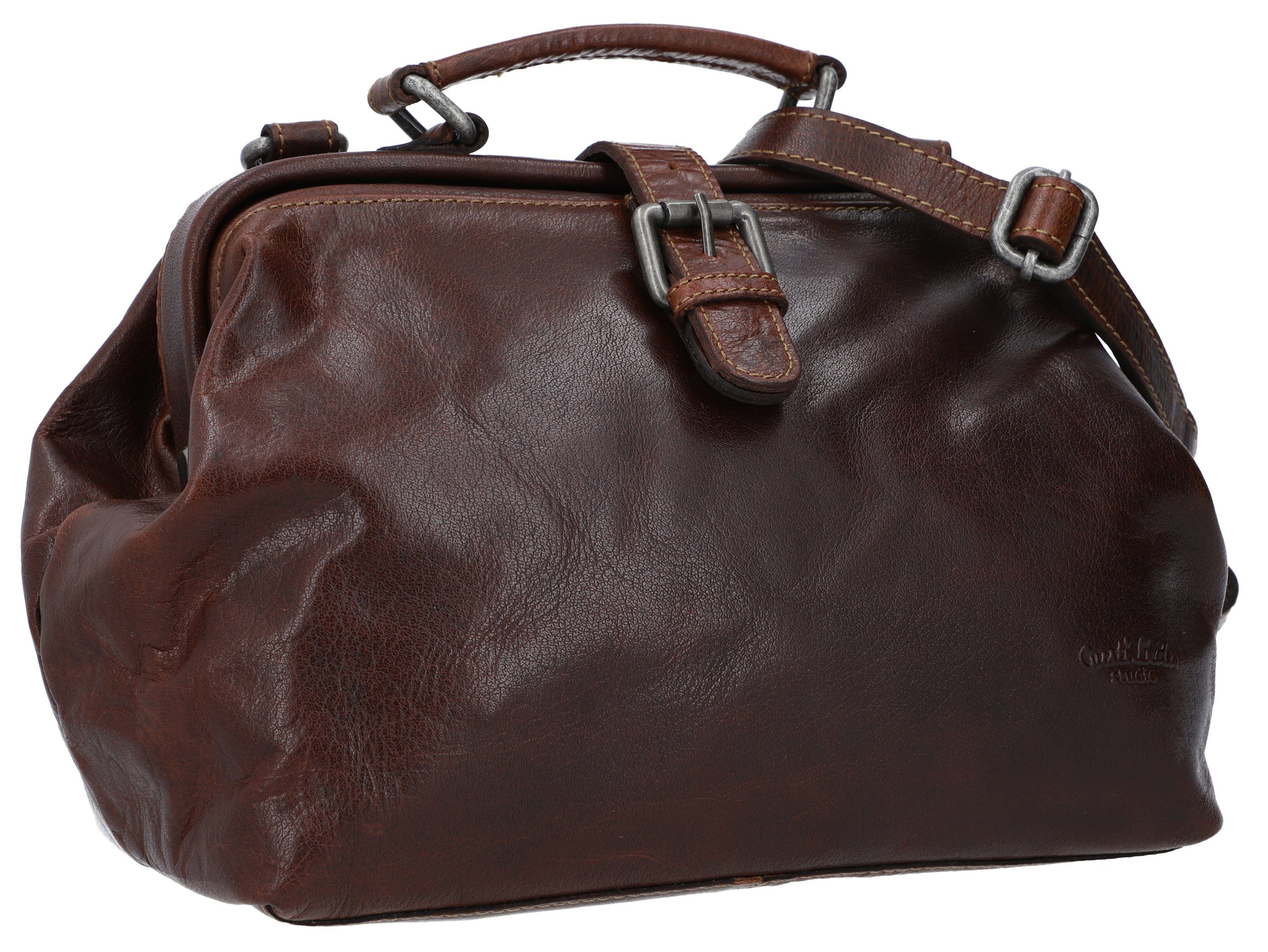 Gusti Leder Handtasche »Lillith« (1-tlg), Umhängetasche Vintage Ledertasche  Handtasche Arzttasche Damen Herren Unisex Braun Leder online kaufen | OTTO