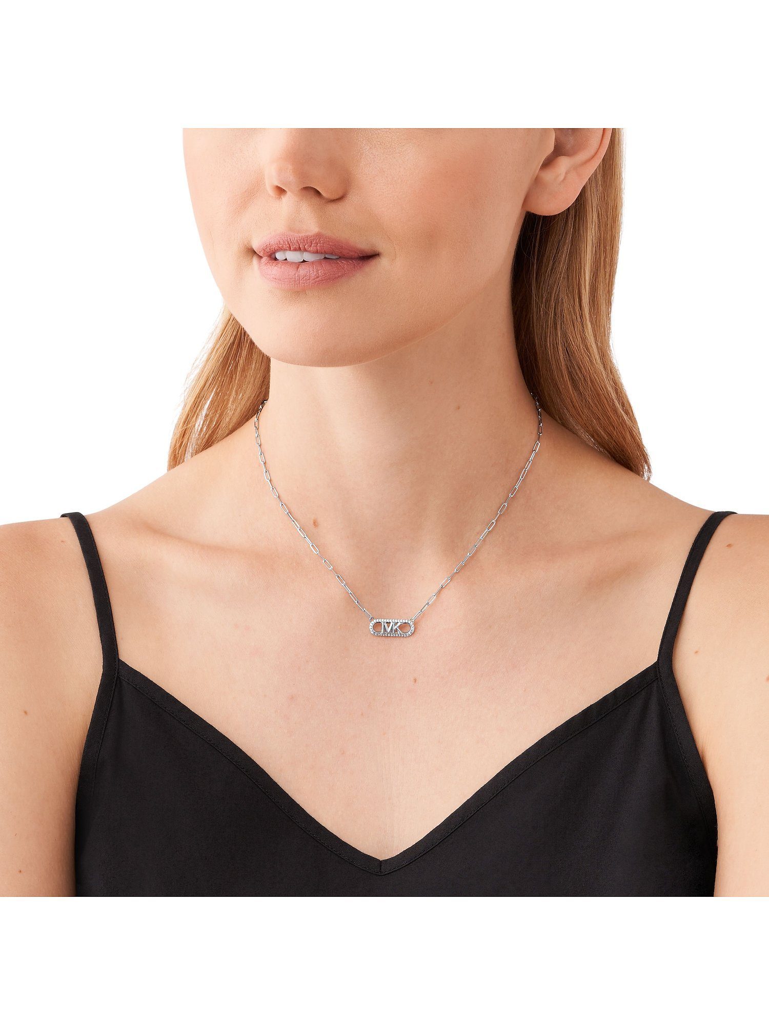 MICHAEL KORS Collier Michael Kors Damen-Kette 925er Silber Zirkonia