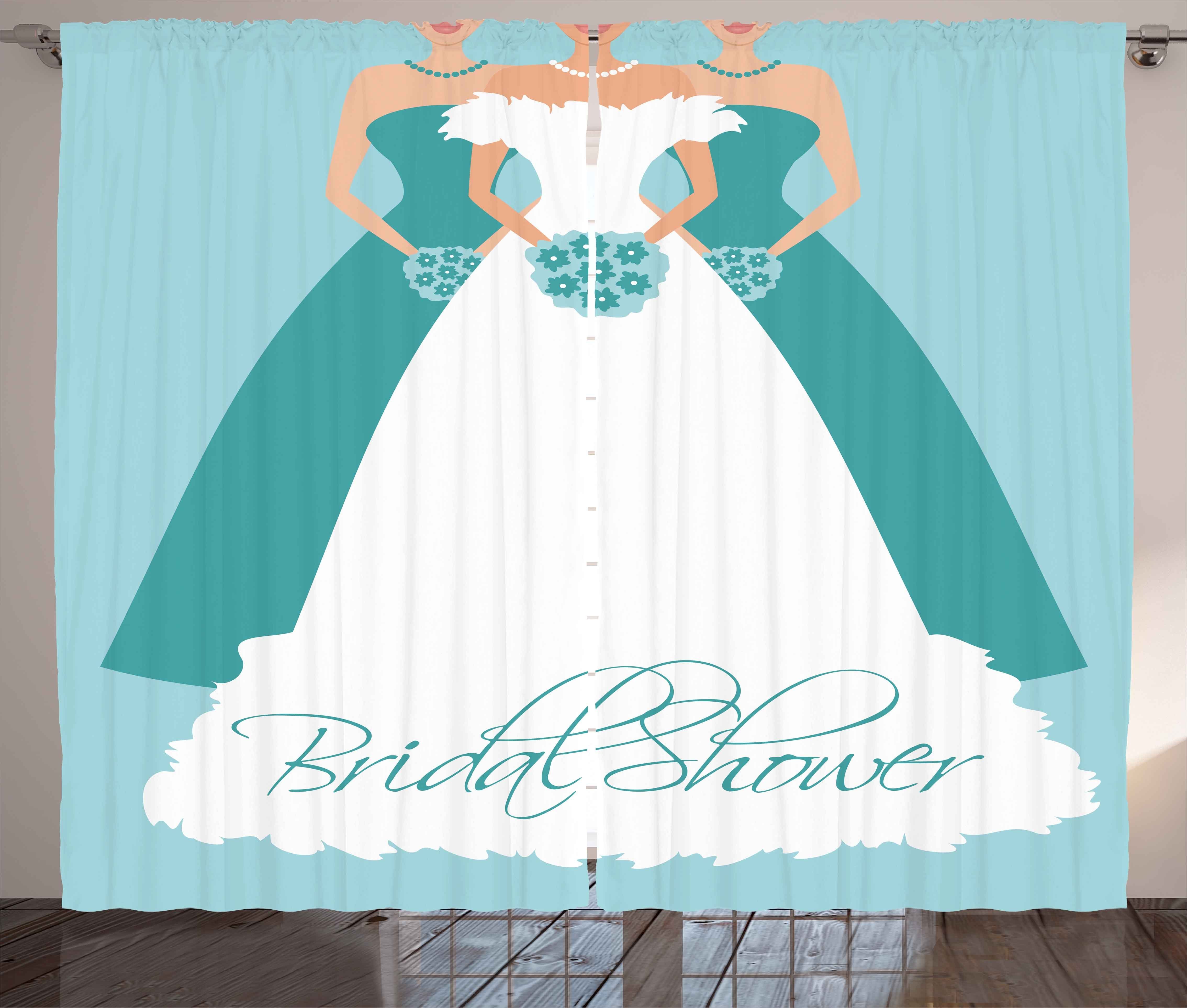 Gardine Schlafzimmer Kräuselband Vorhang mit Schlaufen und Haken, Abakuhaus, Party Braut mit Bridemaids