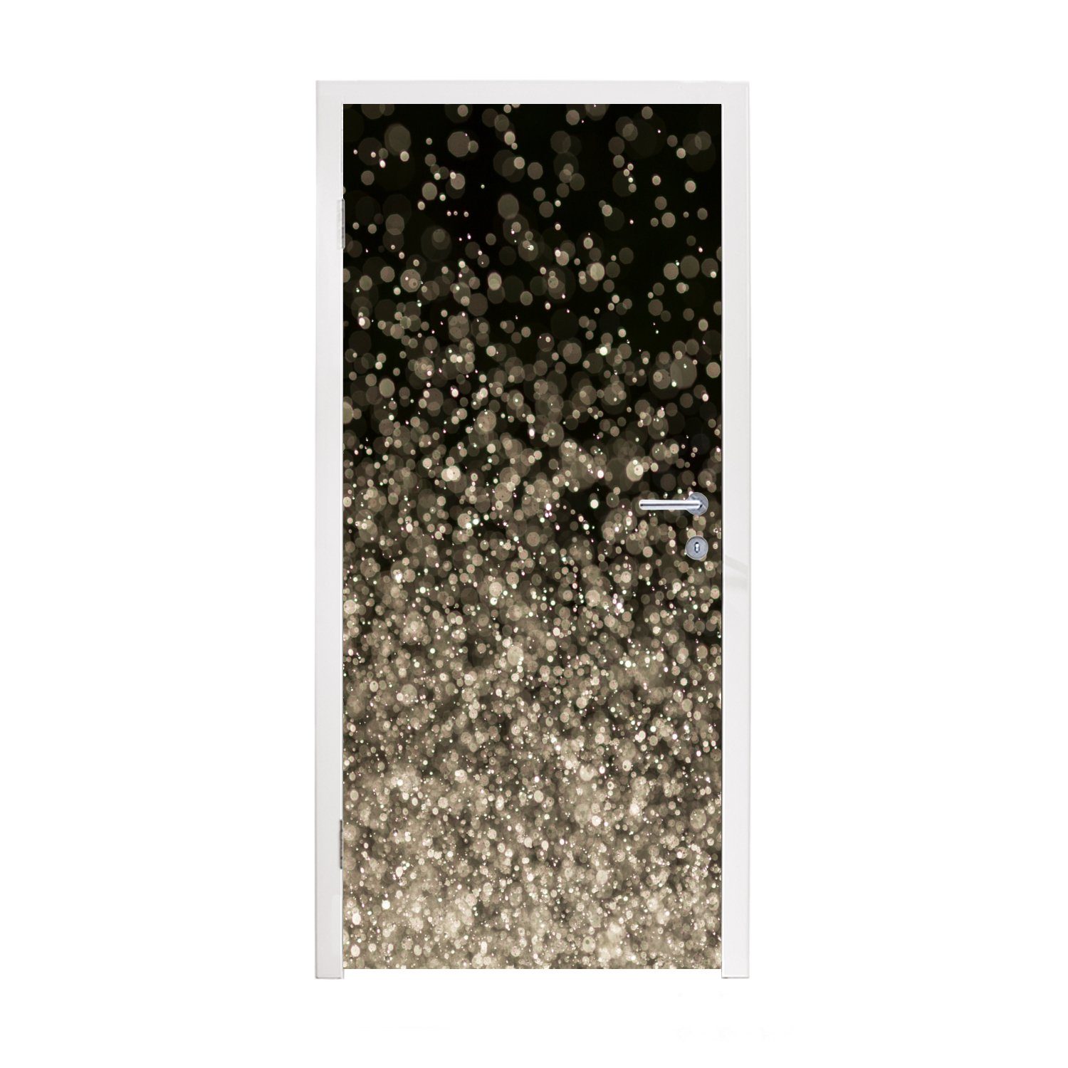 MuchoWow Türtapete Glitzer - Abstrakt - Design, Matt, bedruckt, (1 St), Fototapete für Tür, Türaufkleber, 75x205 cm
