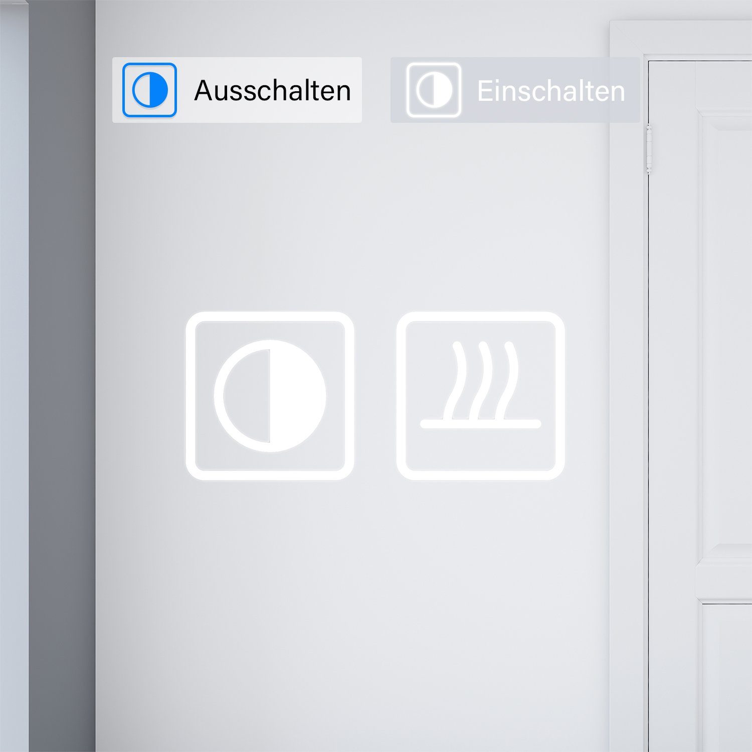 SONNI Spiegelschrank Spiegelschrank Bad mit Beleuchtung und Steckdose LED Beschlagfrei mit Touchschalter – Bild 5 von 5