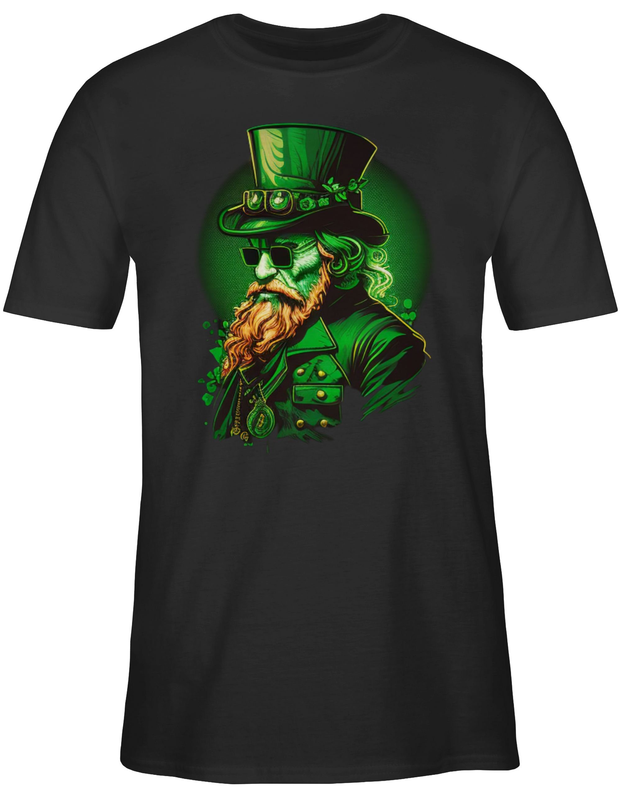 Kobold T-Shirt Irische Shirtracer Day Patricks Irland 01 St. Schwarz Shamrock