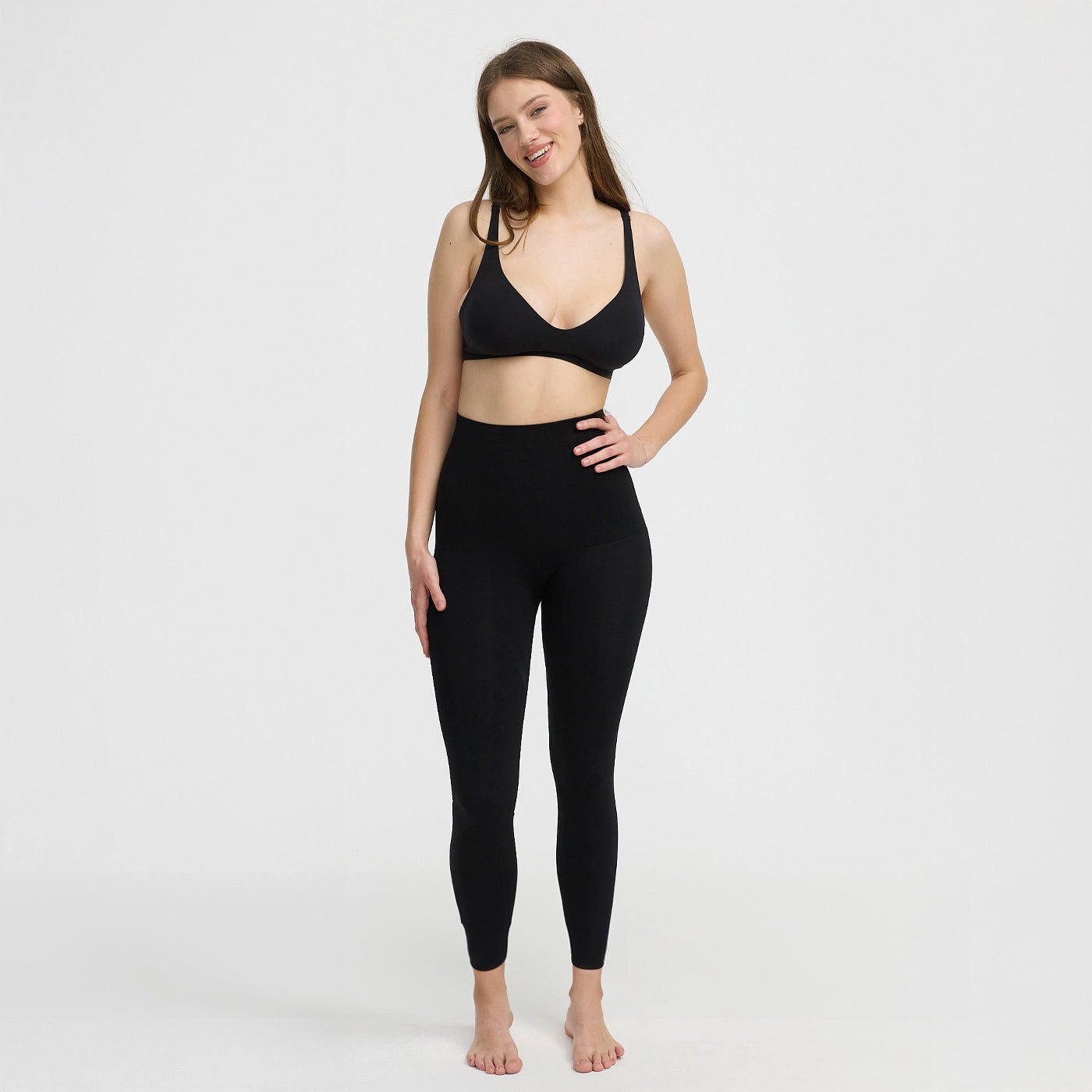 Shapingleggings Seamless Shaping Leggings-Schwarz-3XL