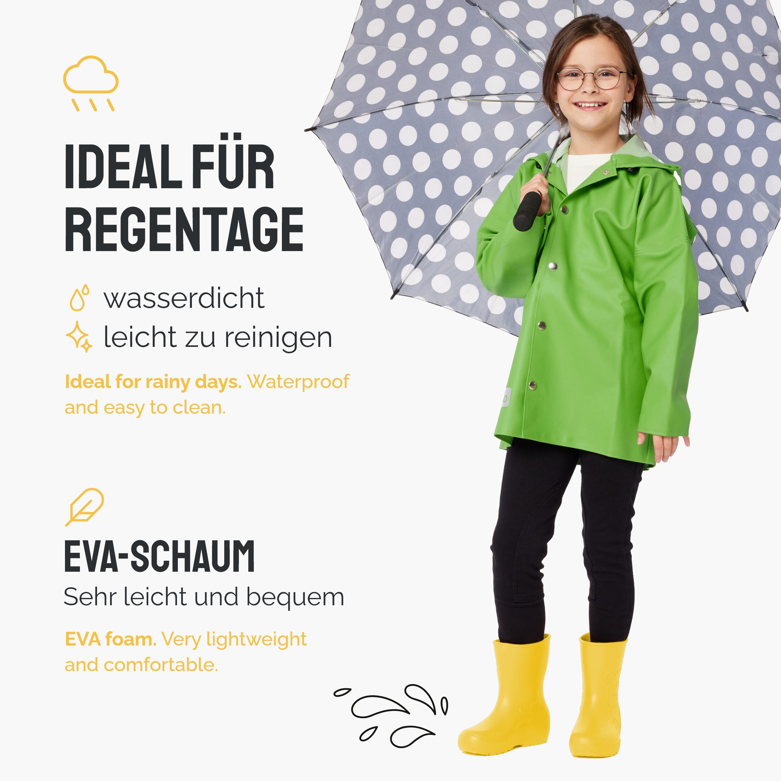 Ladeheid EVA Kinder Regenschuhe LA-CA-10 Gummistiefel – Bild 4 von 5
