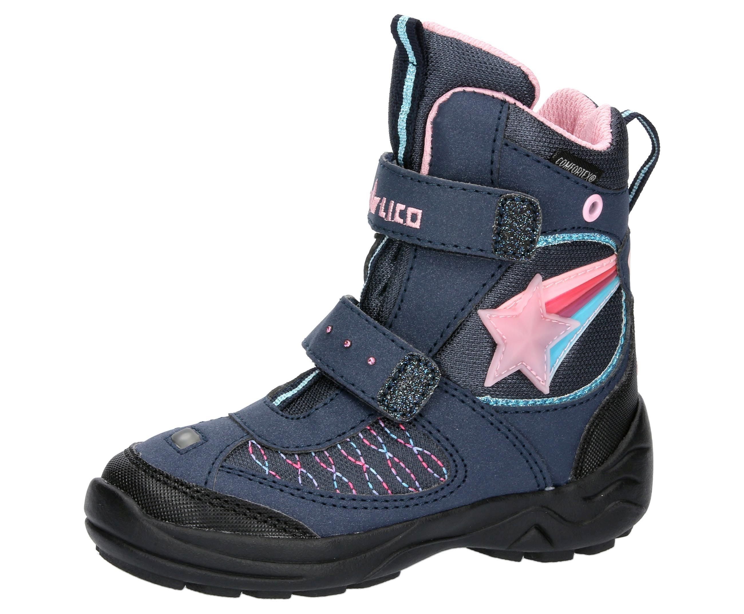 Lico Snowboot Maline V Blinky Winterstiefel, wasserdichte und winddichte  Comfortex-Klimamembrane