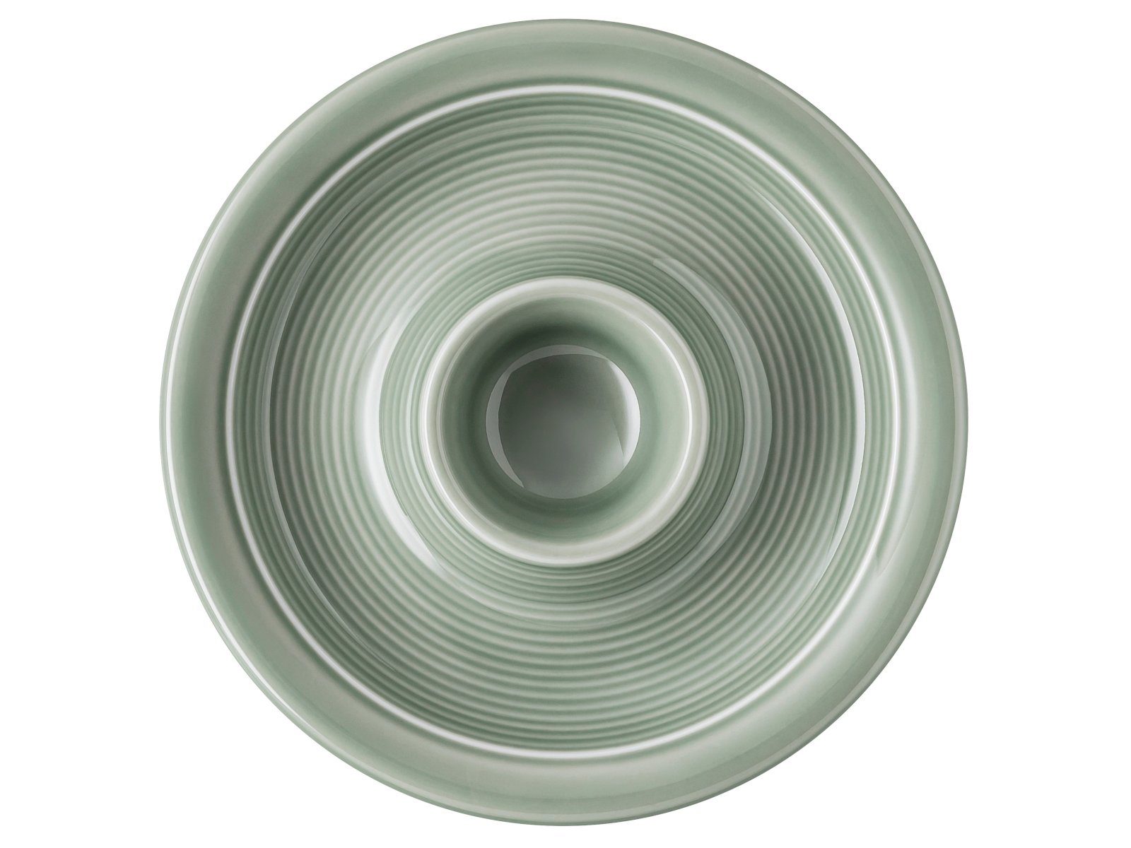 Thomas Porzellan Eierbecher Trend Colour Moss Green Eierbecher mit Ablage, Eierbecher