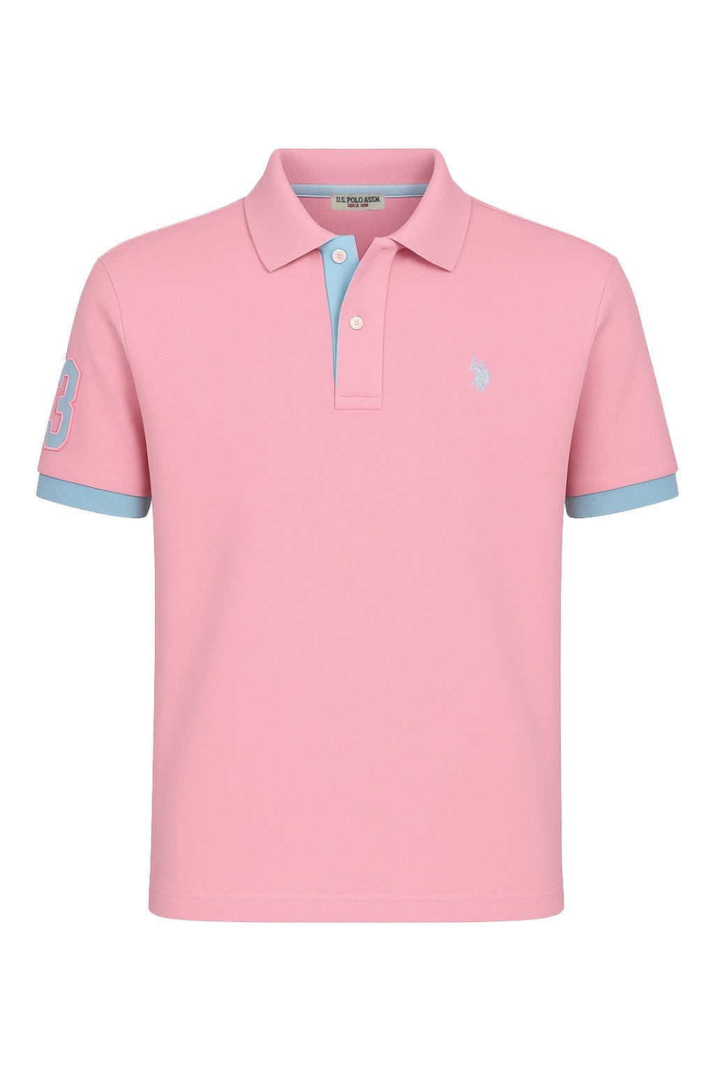 Poloshirt US16927 (100% Baumwolle) hellrosa Herren