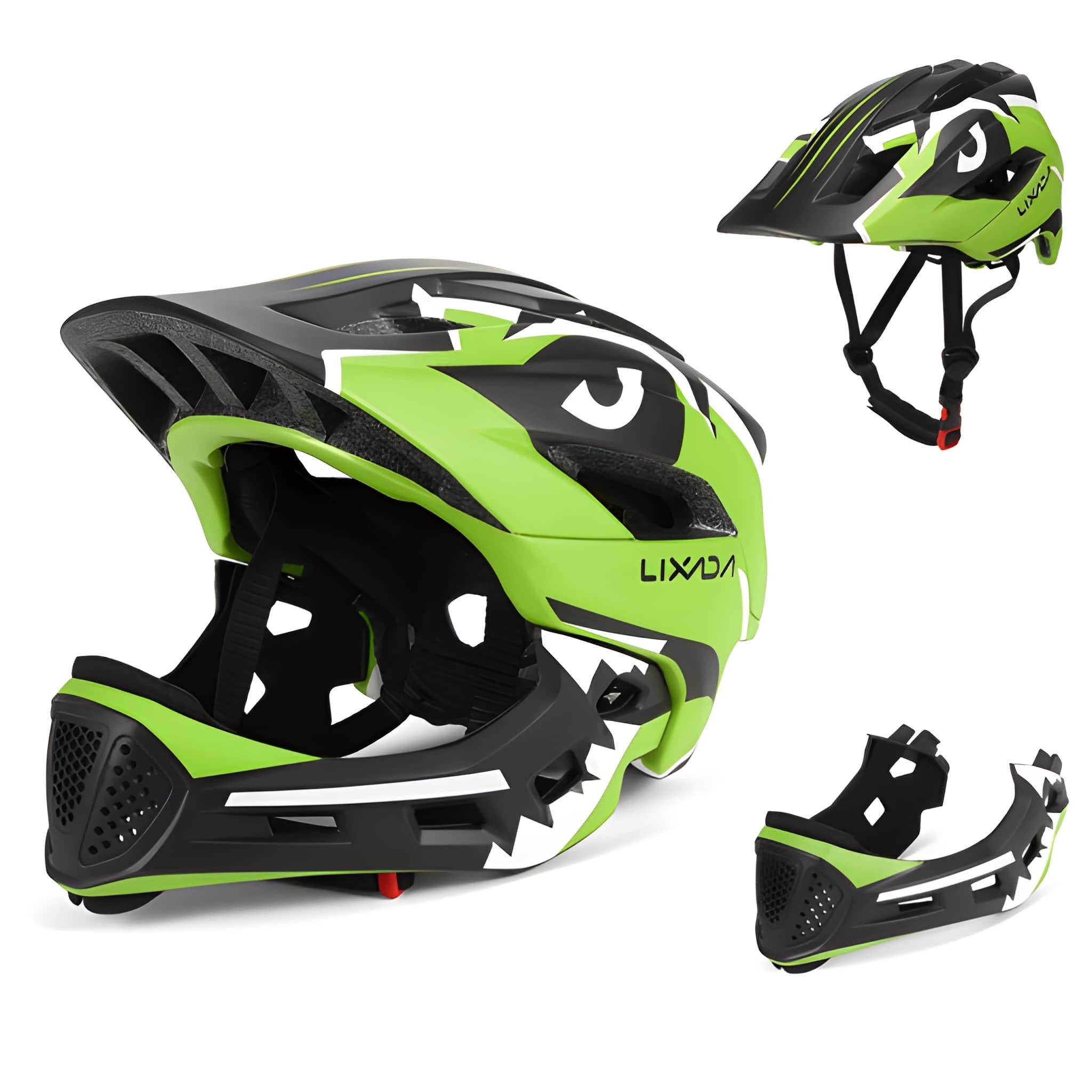 Lixada Kinderhelm Integralhelm Kinder Fahrradhelm Helm Radfahren Skateboarding, ab 2 Jahren, 13 Lüftungsschlitze, Mundschutz
