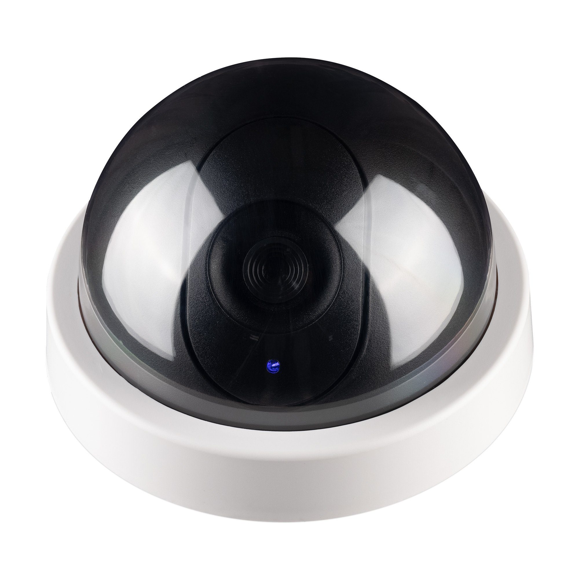 kwmobile Dome Überwachungskamera Attrappe mit LED Licht - Dummy Kamera Überwachungskamera Attrappe (1-tlg)