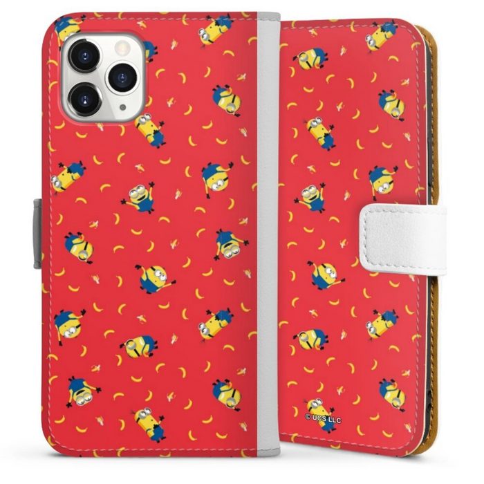DeinDesign Handyhülle Minions Ich – Einfach unverbesserlich Banane Minion Pattern Red Apple iPhone 11 Pro Hülle Handy Flip Case Wallet Cover