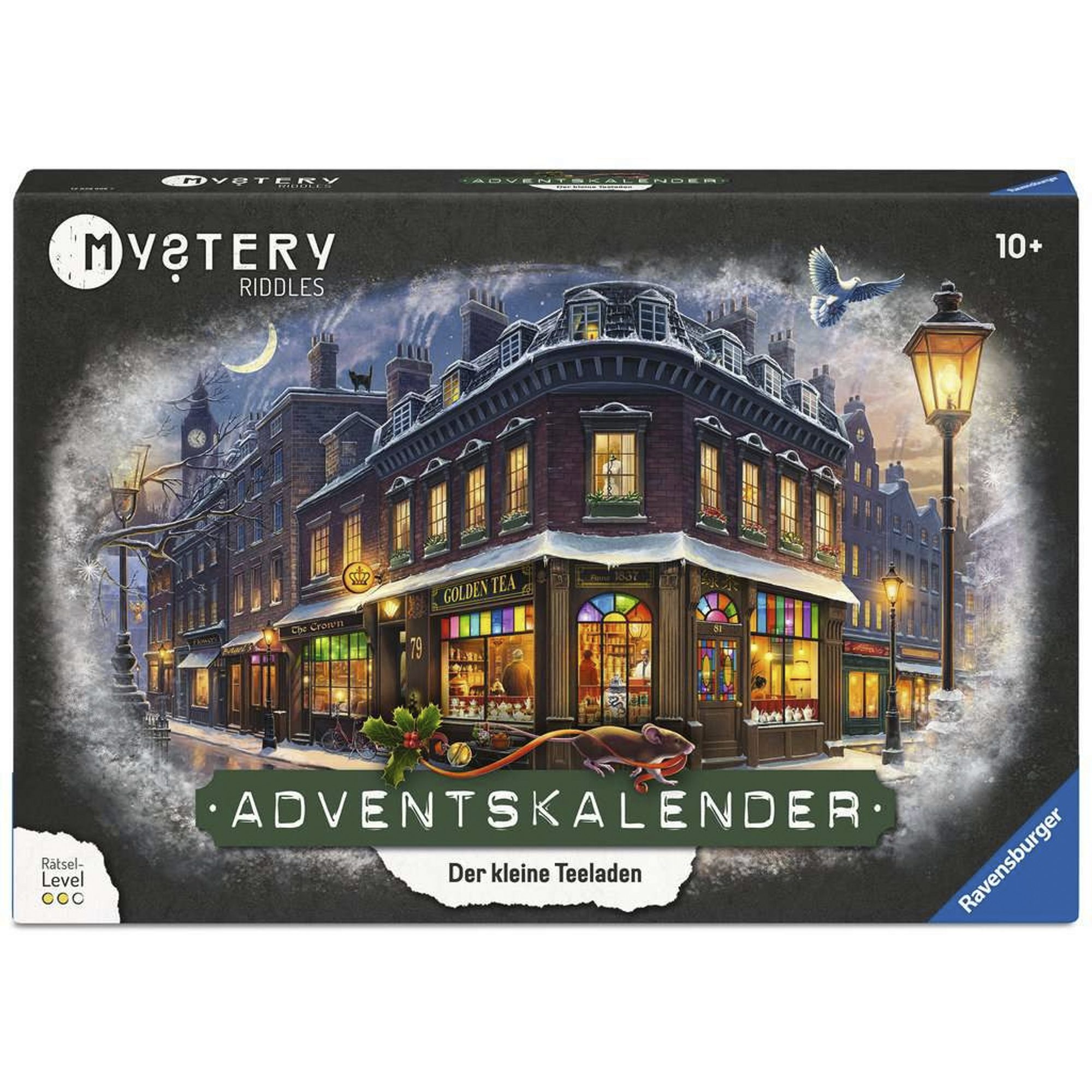 Ravensburger Spiel Ravensburger Mystery-Adventskalender: Der kleine Teeladen, Denkspiel, Denkspiel, Familienspiel