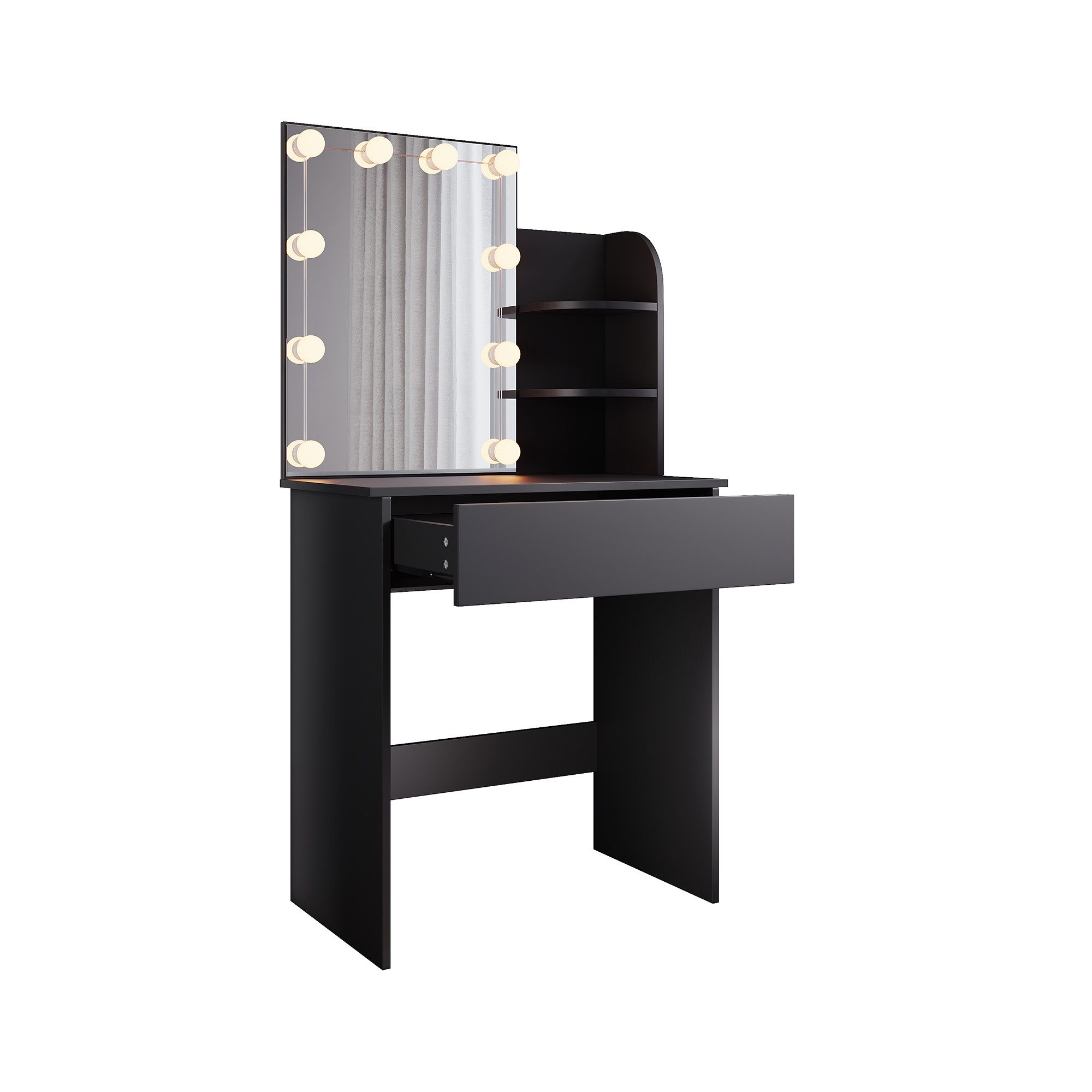 SONNI Schminktisch Schminktisch mit dreifarbig beleuchtetem Schminkspiegel, günstig online kaufen
