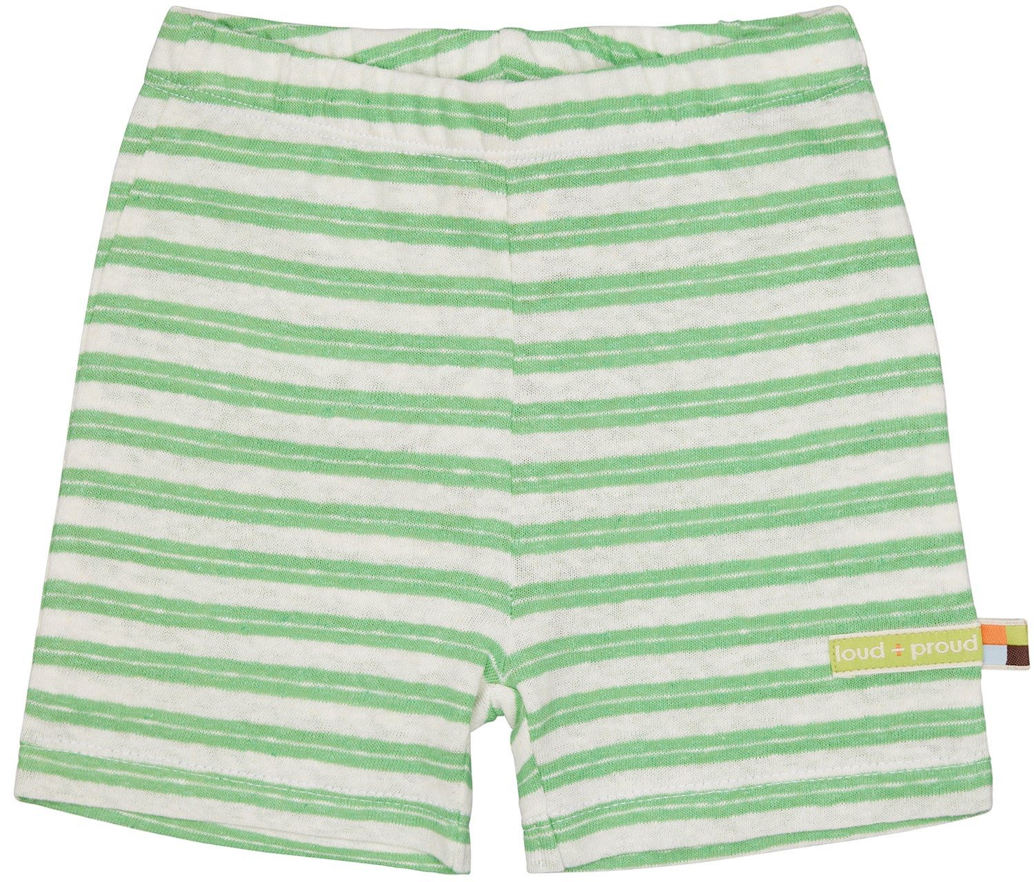 Shorts aus Biobaumwolle mit Leinen