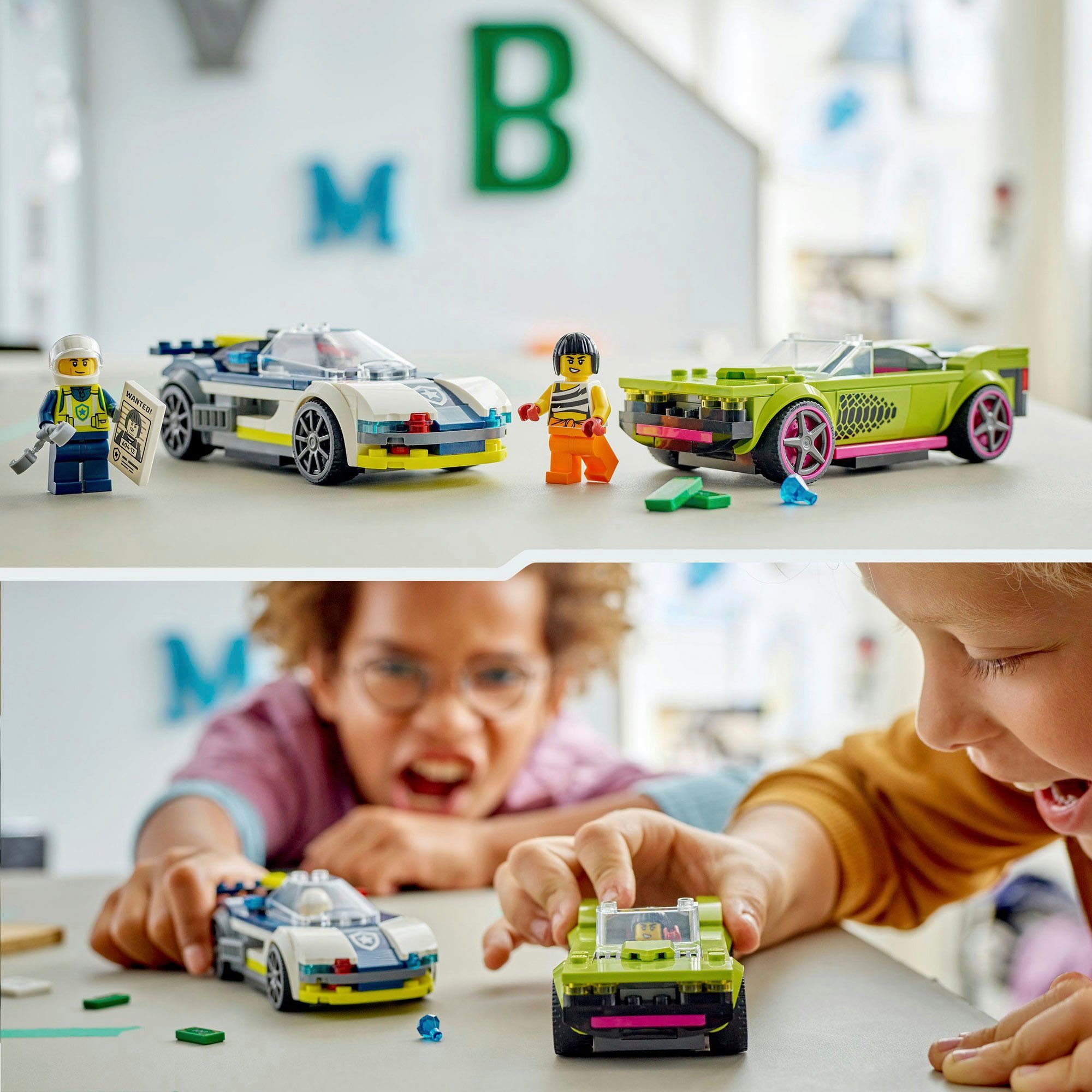 LEGO® Verfolgungsjagd mit Polizeiauto und Muscle günstig online kaufen