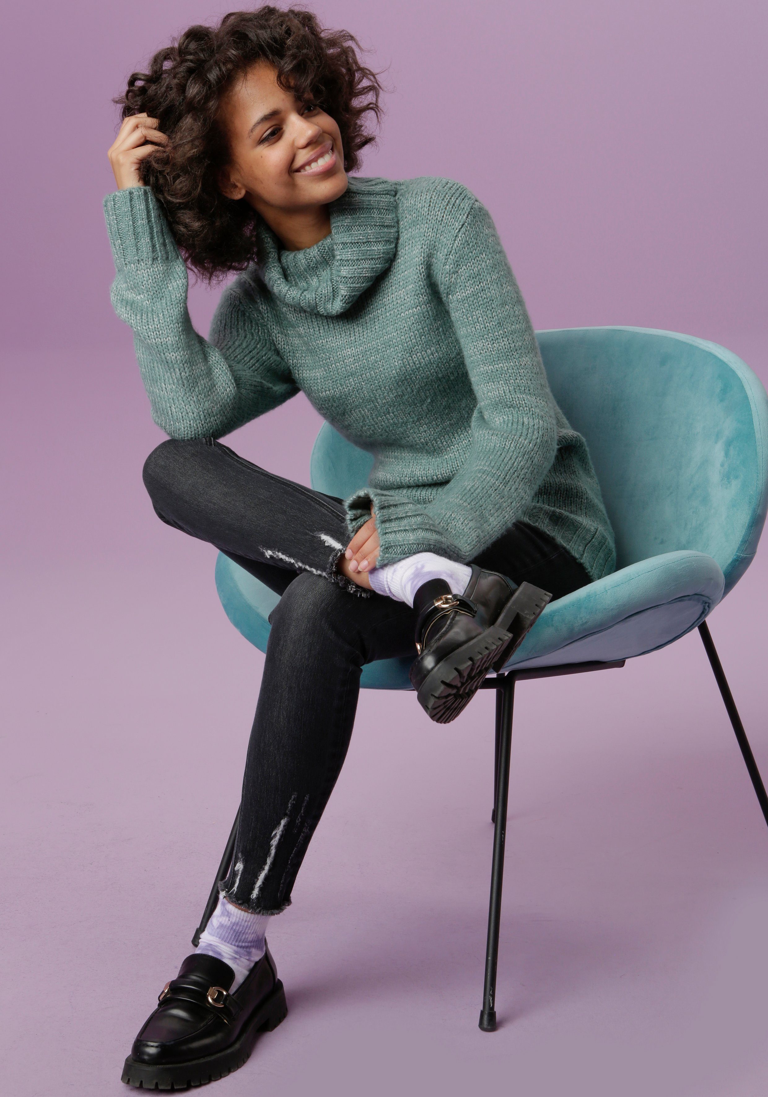 Aniston CASUAL Rollkragenpullover
