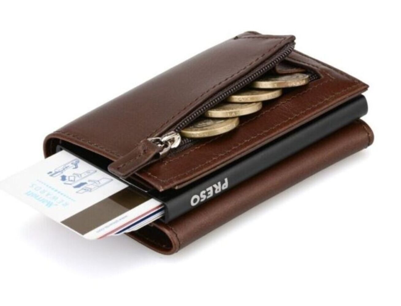PRESO BAG Geldbörse Herren Geldbörse Echt Leder, Geldbeutel, Kreditkartenet günstig online kaufen