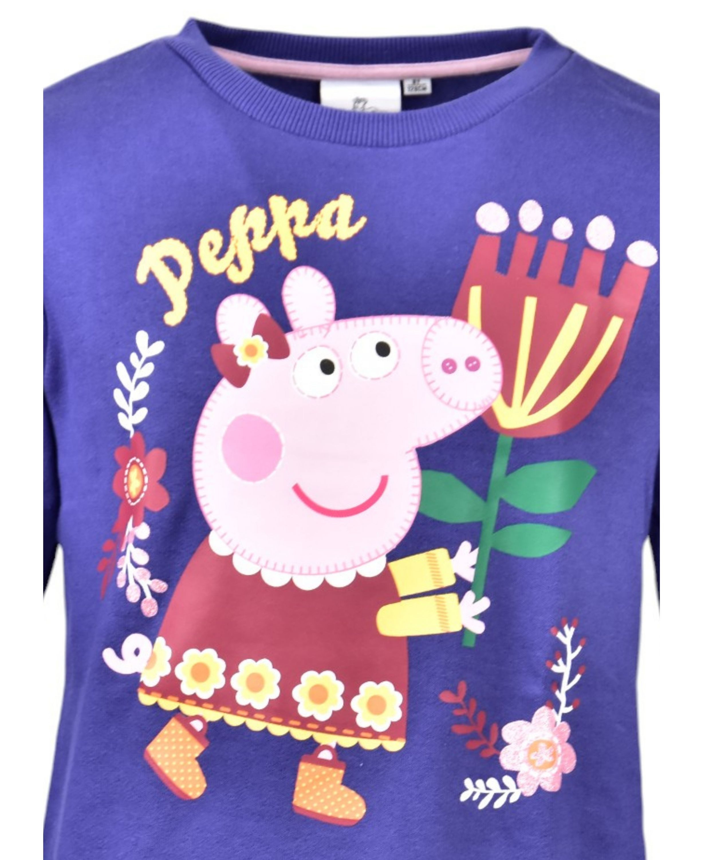 Peppa Pig Mädchen Pullover Rosa - Offizieller Lizenz Sweater Für Kleine Peppa Fans