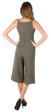 Sarcia.eu Culotte-Overall John Zack Khaki, eleganter 3/4-Bein-Overall L