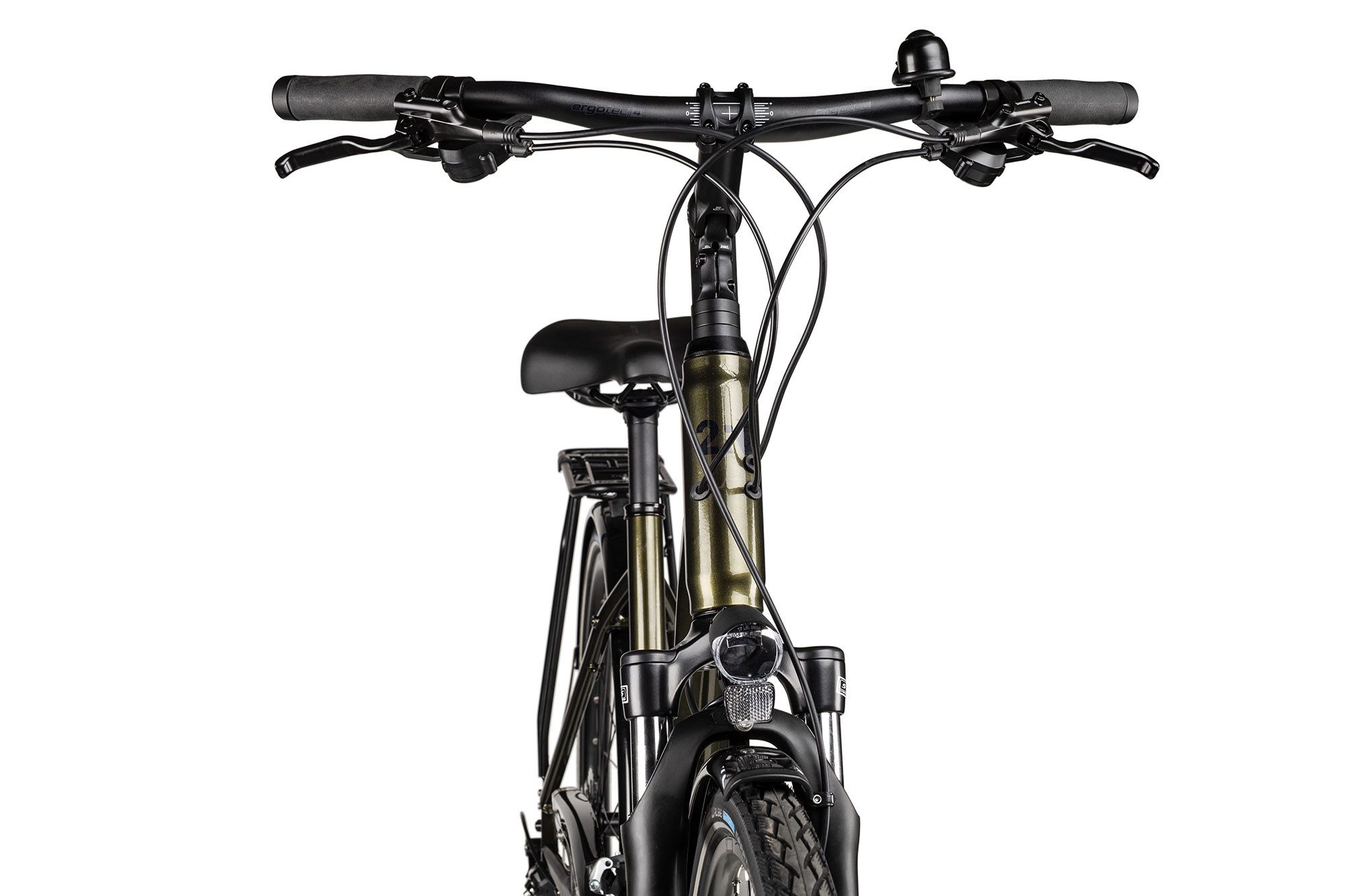 2R Manufaktur Trekkingrad TRX Plus Wave, 24 Gang Shimano Acera RD-M3020 8-fach Schaltwerk, Kettenschaltung, hydraulische Scheibenbremse grün