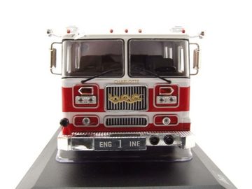 ixo Models Modellauto Seagrave Marauder II Feuerwehr Charlotte Fire Department rot weiß, Maßstab 1:43
