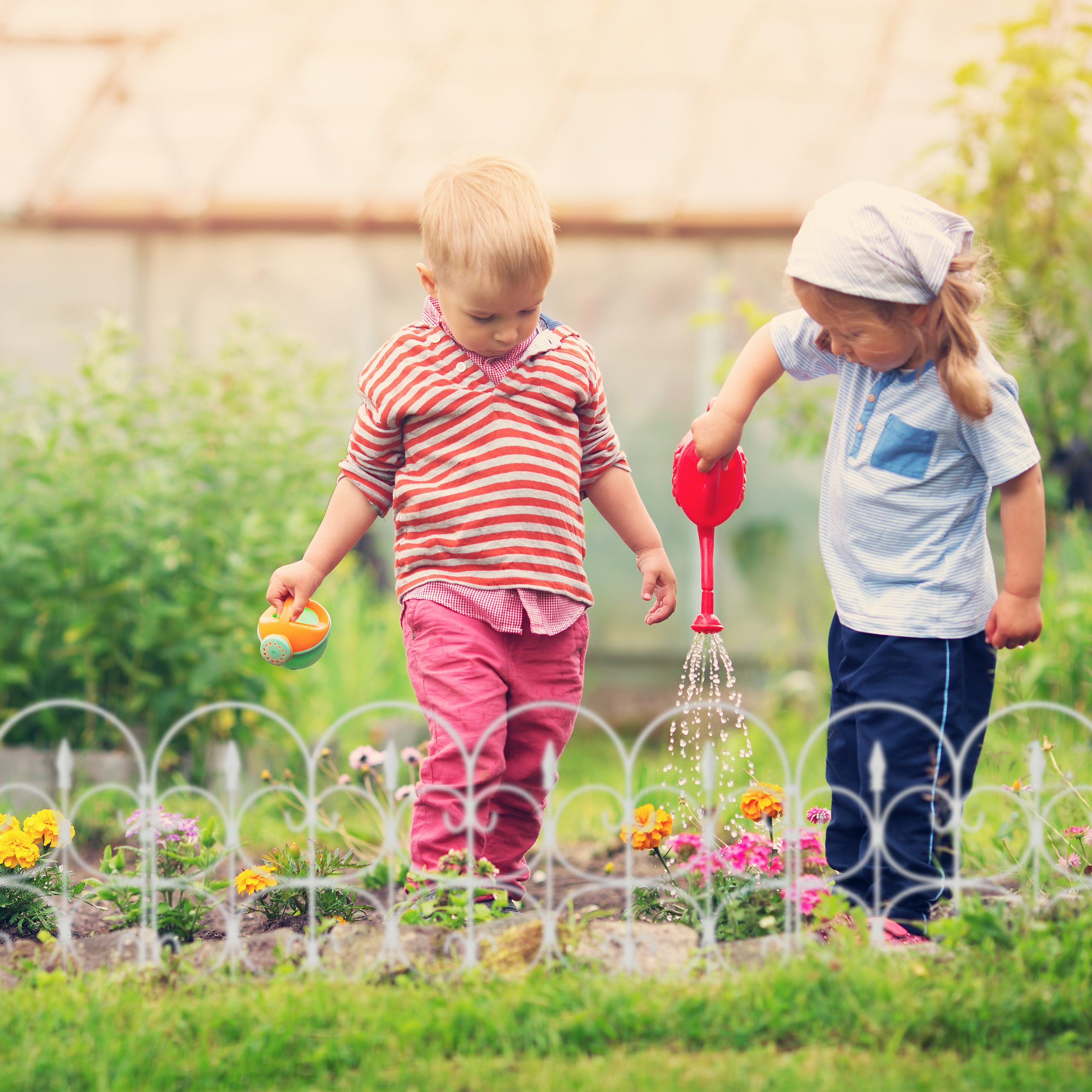 relaxdays Beetbegrenzung 12 x Beetzaun Kunststoff weiß