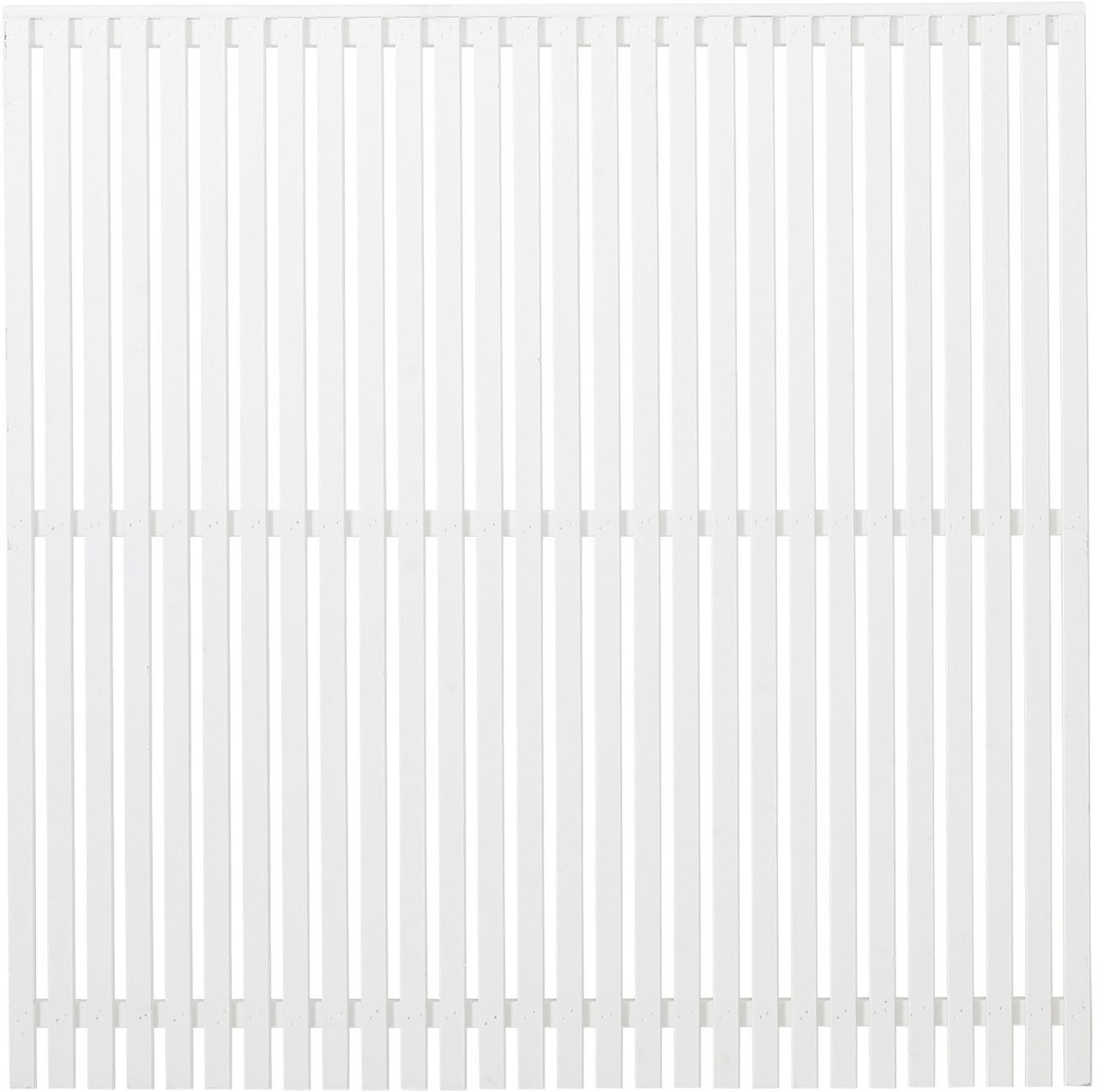 PLUS Gartenzaun Plus Zaun Sendai 180 x 180 cm RAL 9010 Weiß