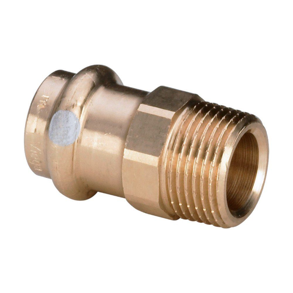 Viega Wasserrohr Viega Profipress-S Übergangsstück Rotguss AG, Serie 4511, 22 mm x 1"