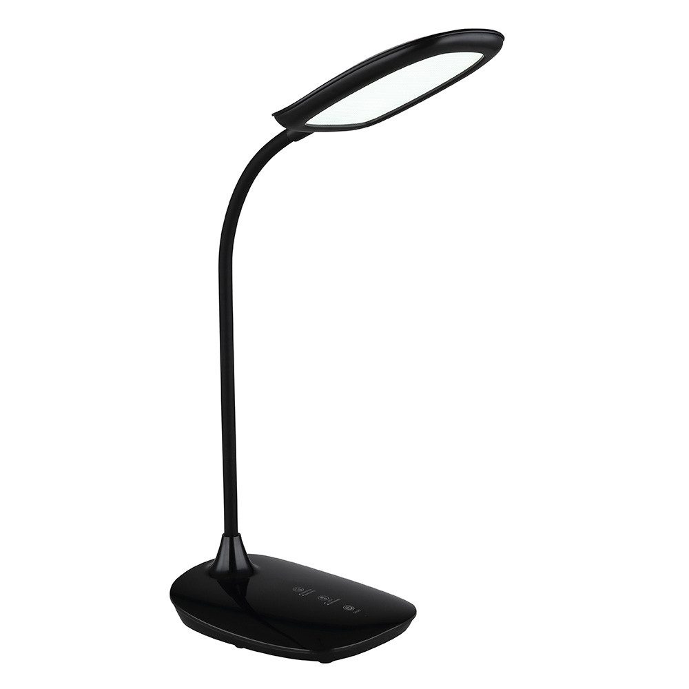 GLOBO LIGHTING Schreibtischlampe, LED-Leuchtmittel fest verbaut, Farbwechsel, Neutralweiß, Kaltweiß, Warmweiß, Tageslichtweiß, Tischleuchte Tischlampe Schlafzimmerlampe Leseleuchte Touch Dimmer