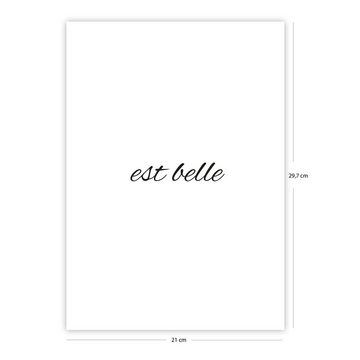 Close Up Poster Est belle Kunstdruck Din A4 21 x 29,7 cm