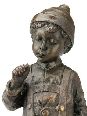 Aubaho Skulptur Bronze Skulptur Junge beim Rauchen Bronzeskulptur nach Schmidt-Felling