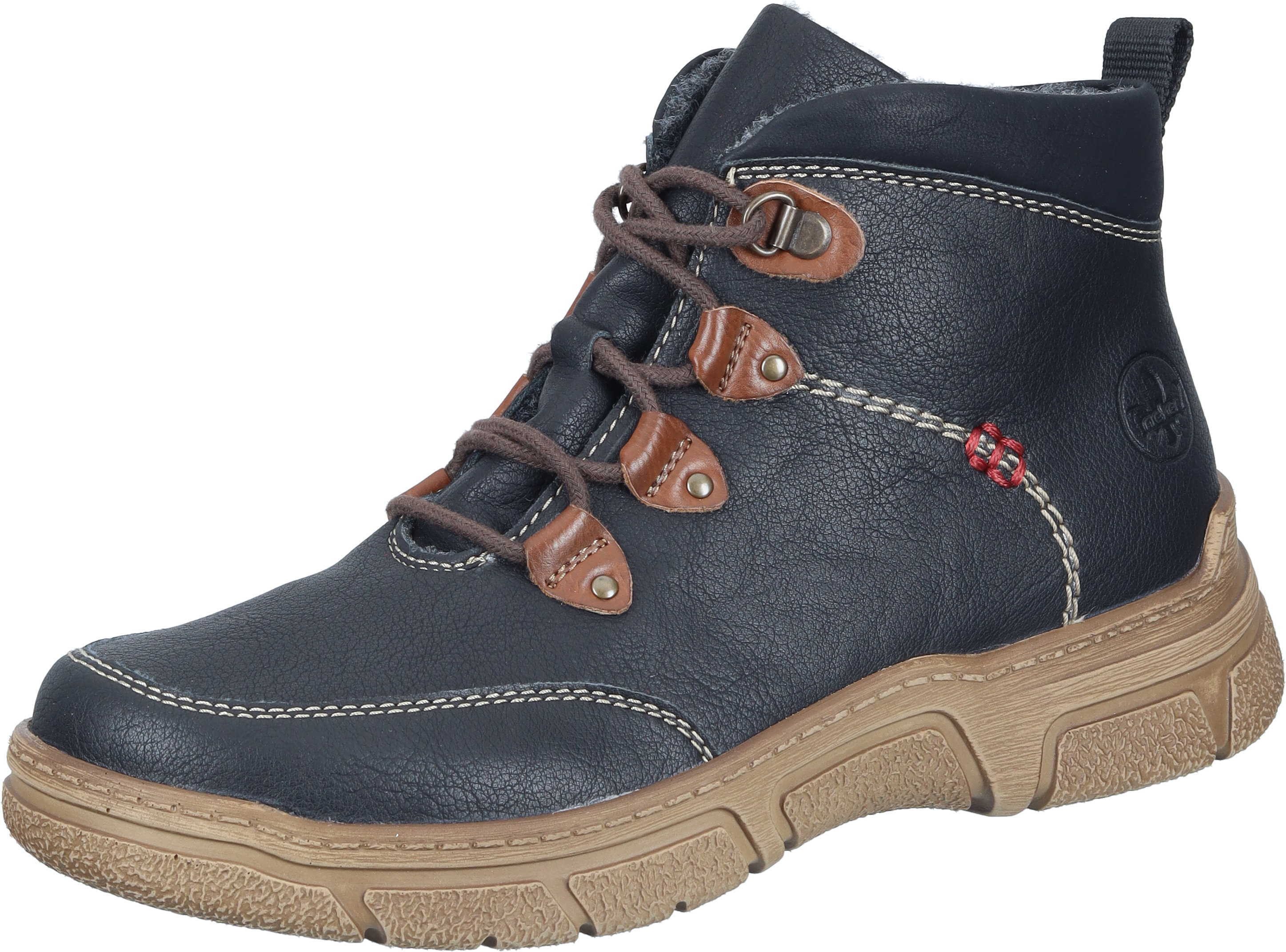 Rieker Stiefel Schnürstiefelette aus strapazierfähigem Synthetik günstig online kaufen