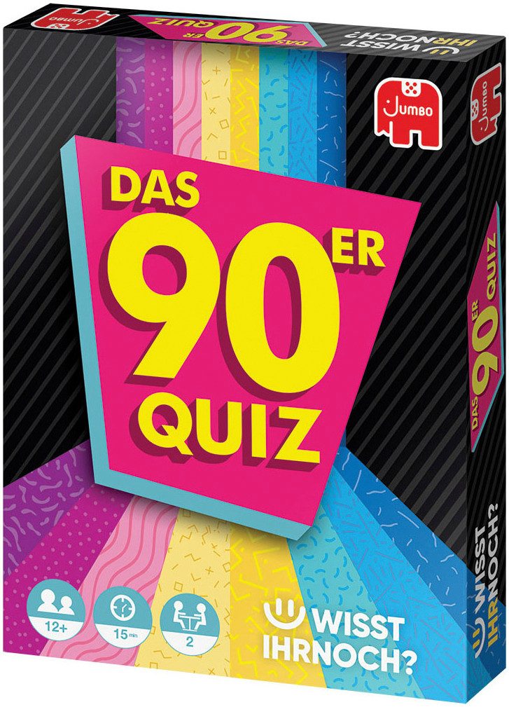Jumbo Spiele Spiel Wisst Ihr noch? Das 90er Quiz, Quizspiel