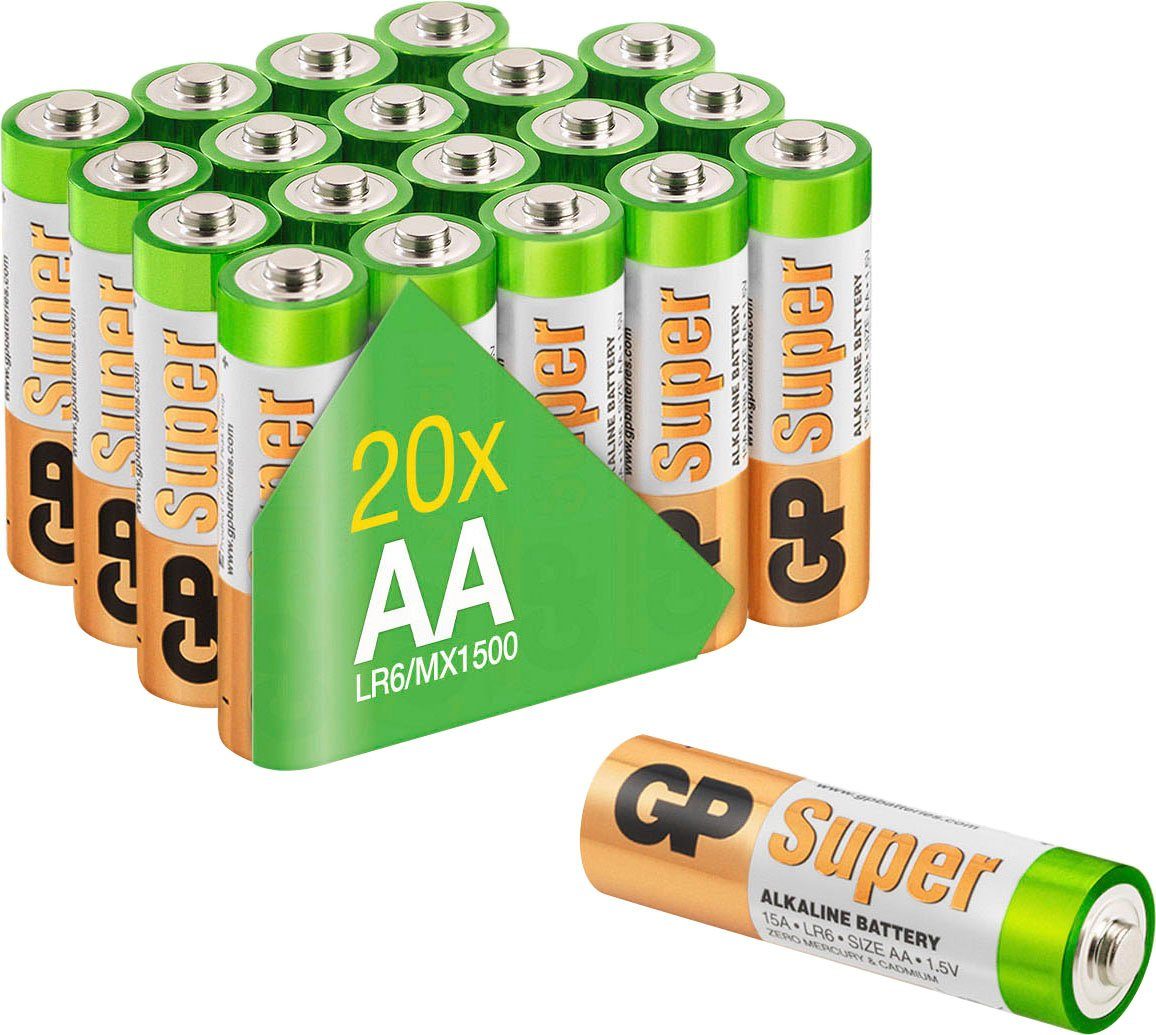 20er Pack Super Alkaline AA Batterie