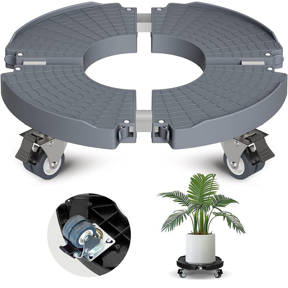 NUODWELL Pflanzenroller Pflanzenroller Blumenroller Außen 39-54cm 200kg Tra günstig online kaufen