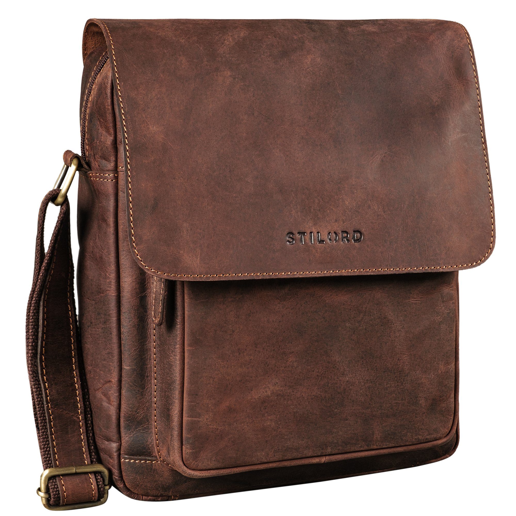 STILORD Schultertasche "Ragnar" Kleine Umhängetasche Herren Leder günstig online kaufen