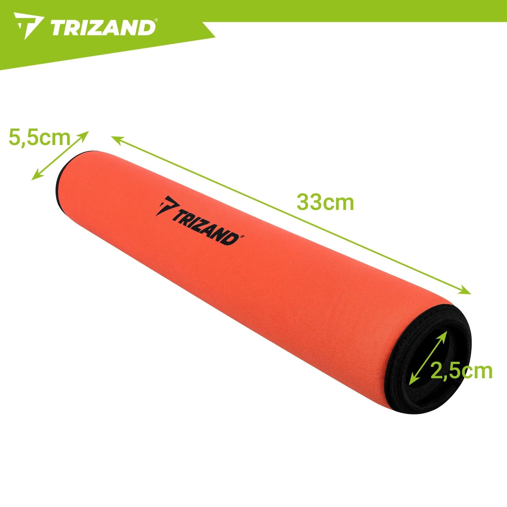 Trizand Paddelschwimmer Paddelboje Auftriebskoerper SUP-Paddel, (Spar-Set, 1-St., 33 cm lang schwimmfähig), schwimmfähig, NBR-Schaum, leicht, 33 cm