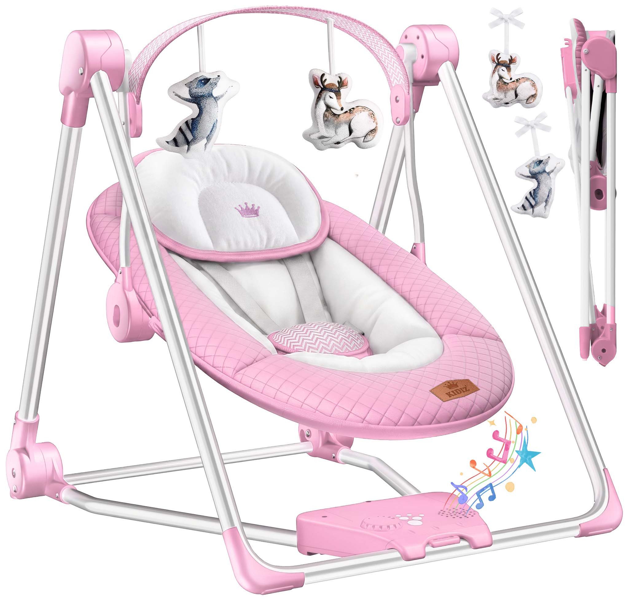 KIDIZ Babywippe, Babywippe Babyschaukel mit Geschwindigkeitseinstellungen