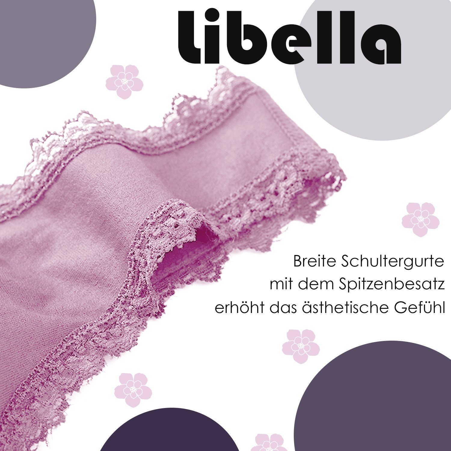 Libella Soft-BH 3717-3747 (3er-Pack) Set-6 Bustier Komfort-BH Set: Bügelloser