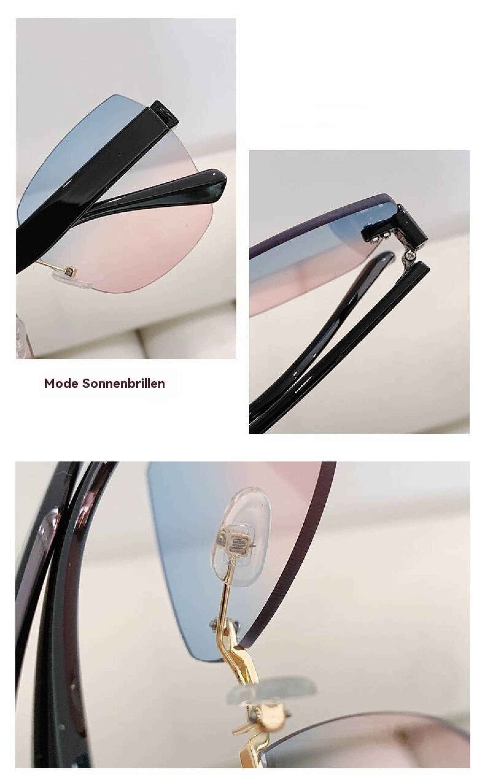 BUMHUM Sonnenbrille Randlose Sonnenbrille mit geschnittenen günstig online kaufen