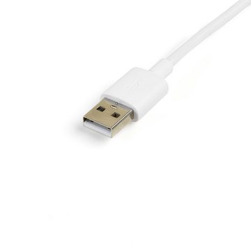 Startech.com STARTECH.COM 1m Apple Lightning oder Micro USB auf USB Kabel - Weiss USB-Kabel