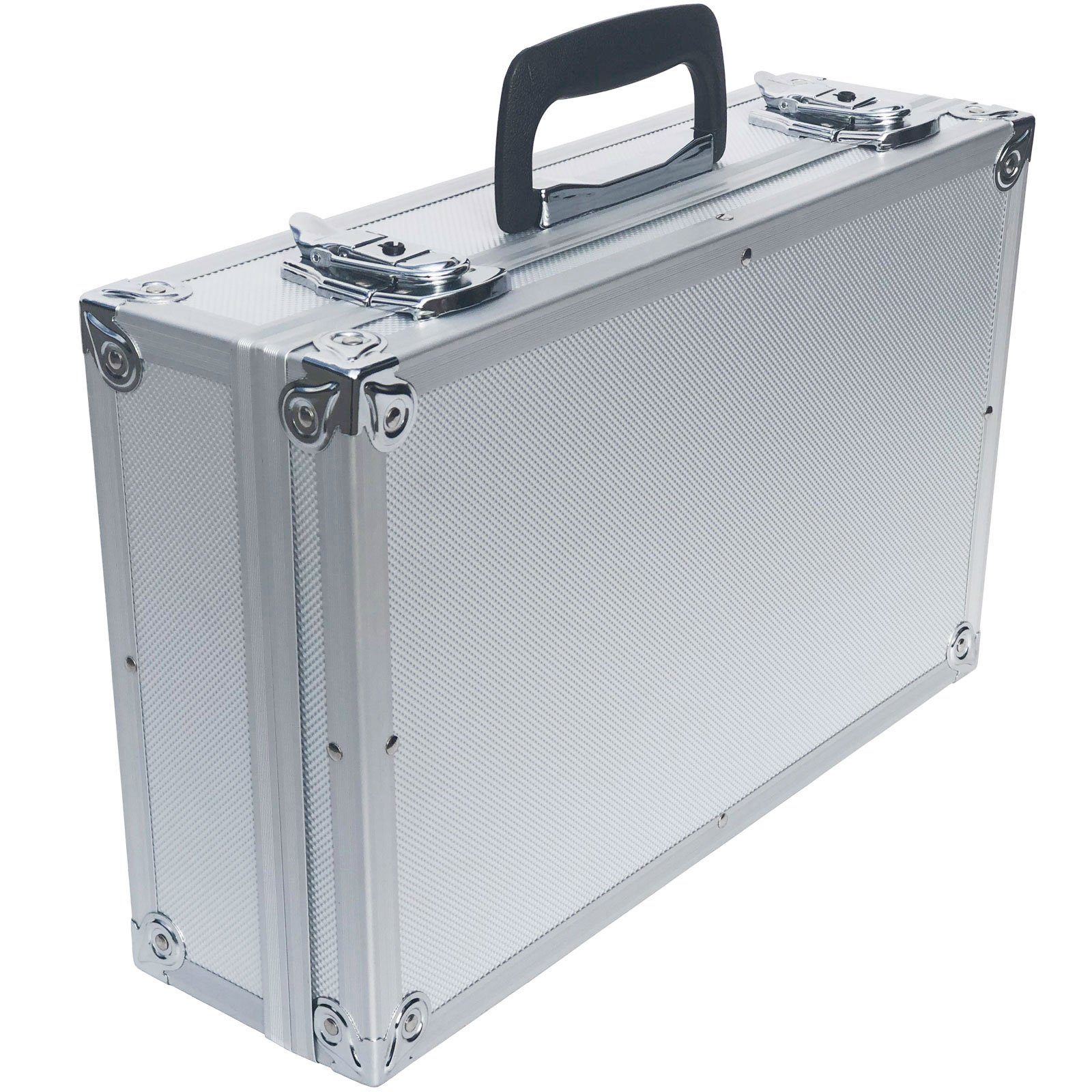 Koffer LxBxH ECI 400 Silber Aluminium Werkzeugkoffer Würfelschaum x Tools