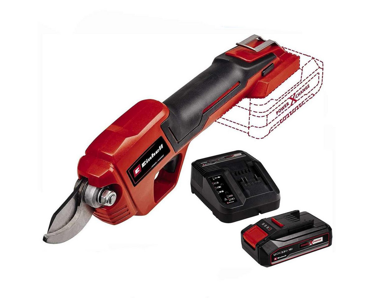 Einhell Akku-Astschere Akku-Astschere GE-LS 18 Li-18 V bis 28 mm mit Akku 2.5 Ah, Ladegerät