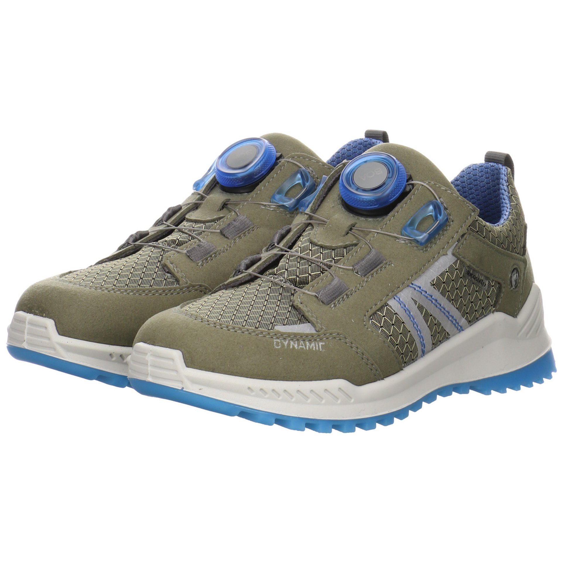 Ricosta olive/eukalyptus Synthetikkombination Jungen Schnürhalbschuhe Halbschuh Schnürschuh Reen