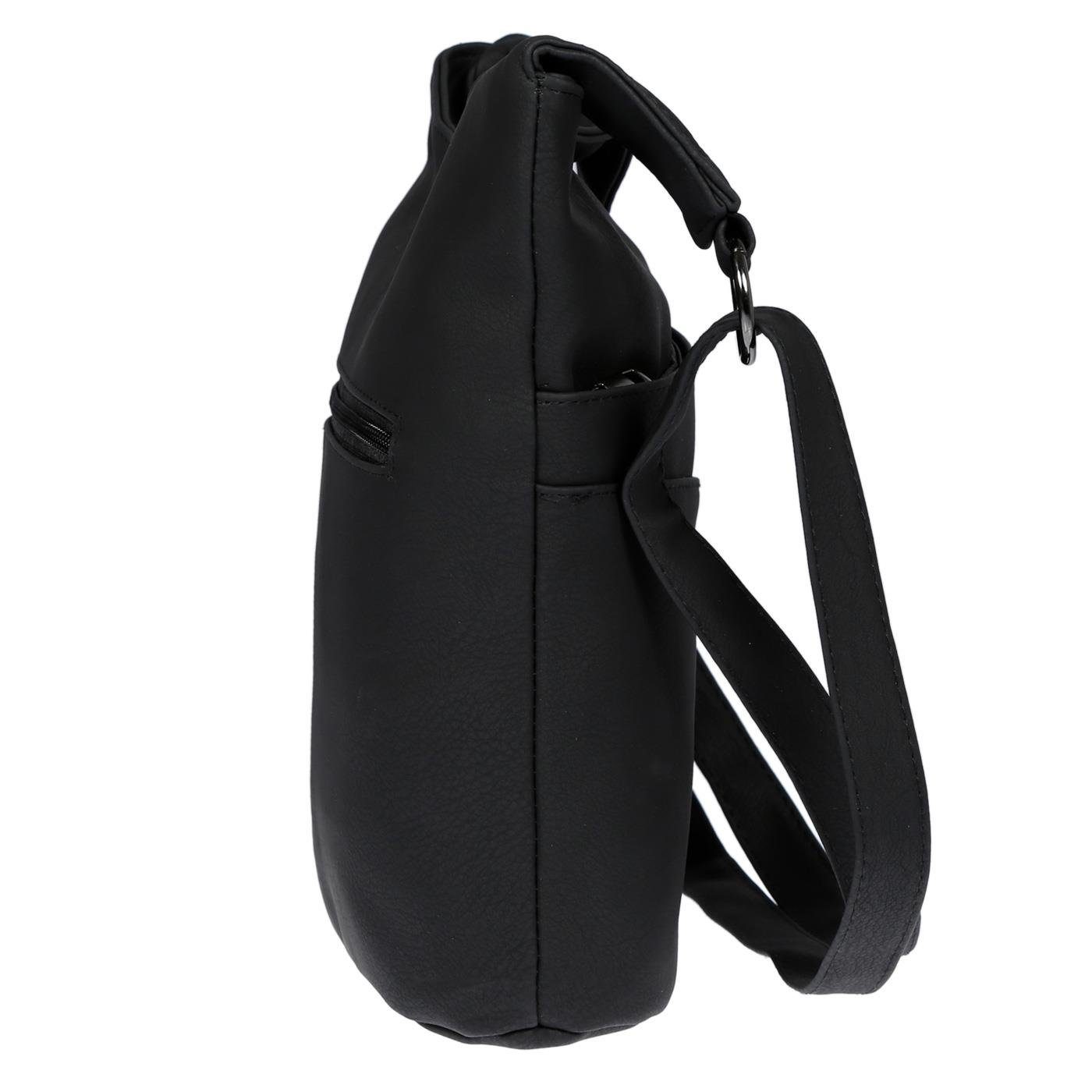 Christian Wippermann Umhängetasche Damen Tasche Umhängetasche Beuteltasche Hobo Handtasche, Crossover Leder Optik – Bild 5 von 5