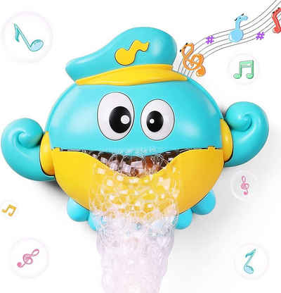 autolock Badespielzeug Badewannenspielzeug Seifenblasenmaschine mit Musik Oktopus