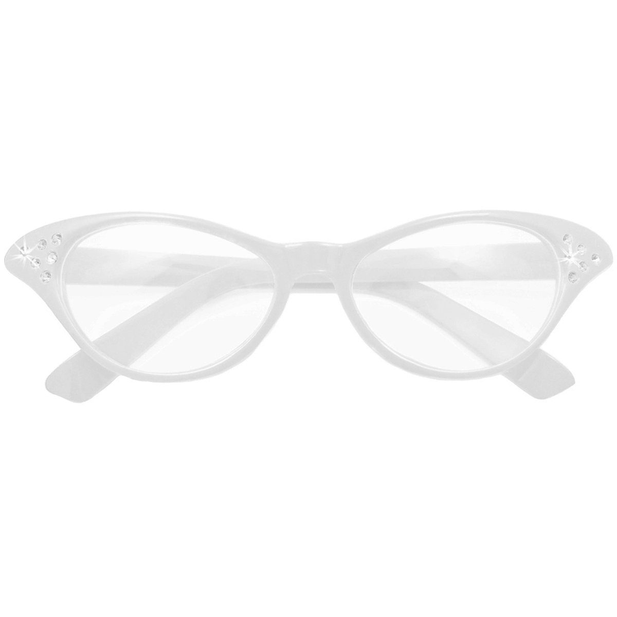 Das Kostümland Verkleidungsmaske Fifties Cateye Brille 'Diamond' mit Strass günstig online kaufen