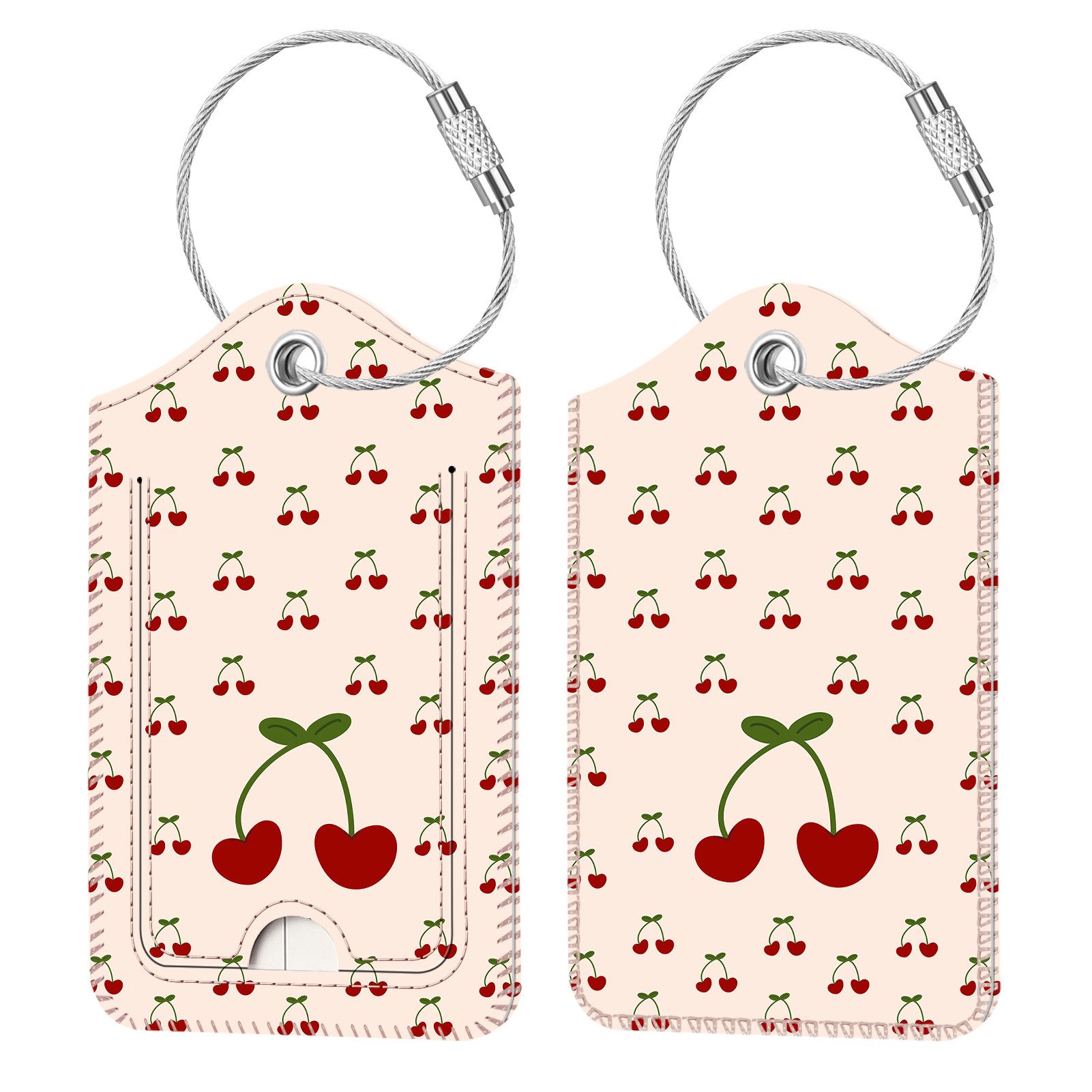 Fintie Gepäckanhänger Kofferanhänger mit Adressschild, Kunstleder Gepäckanh günstig online kaufen