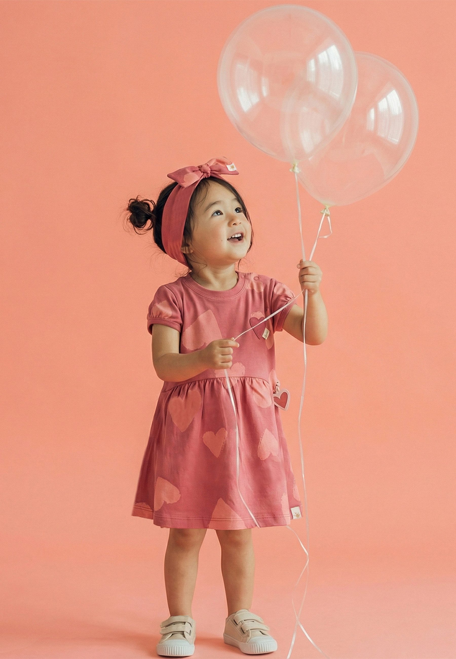 Stirnband Pink Birds für Babys Mädchen