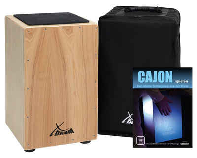 XDrum Cajon »Cajon Primero - Kistentrommel inkl. Rucksacktasche und Schule - Trommelkiste mit Snare Sound - Holz Drum Kiste mit Gigbag«